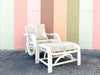 Island Whimsy Rattan Lounge Chair and Ottoman