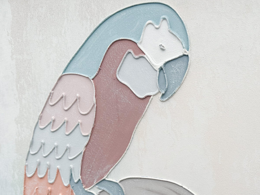 Pretty Pastel Parrot Original Art
