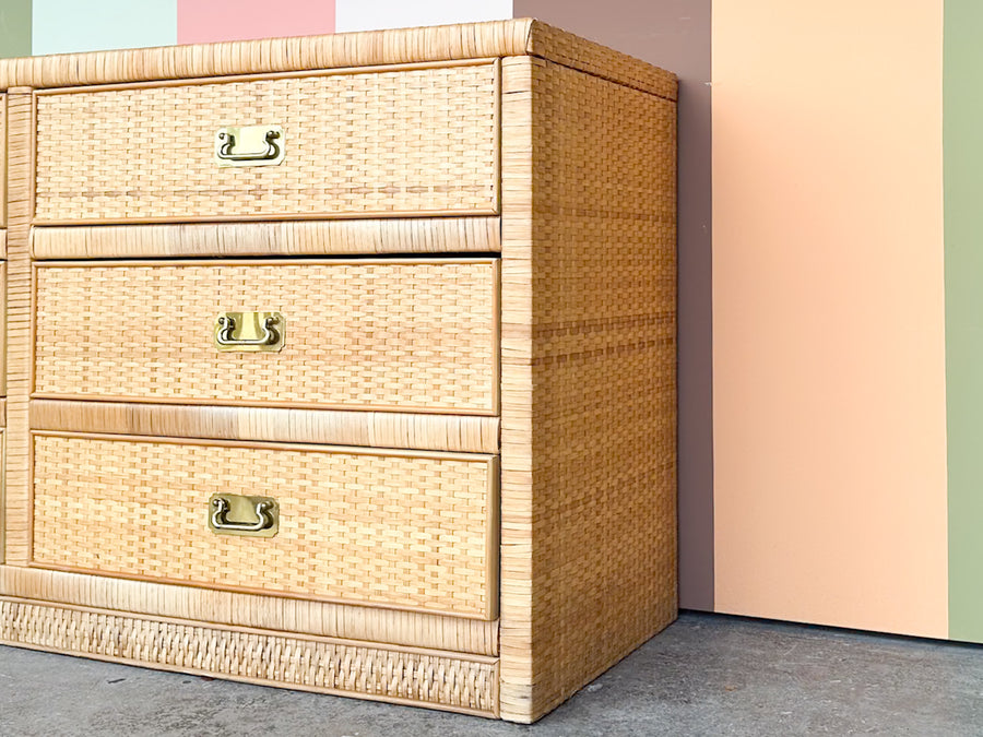 Dixie Rattan Wrapped Dresser