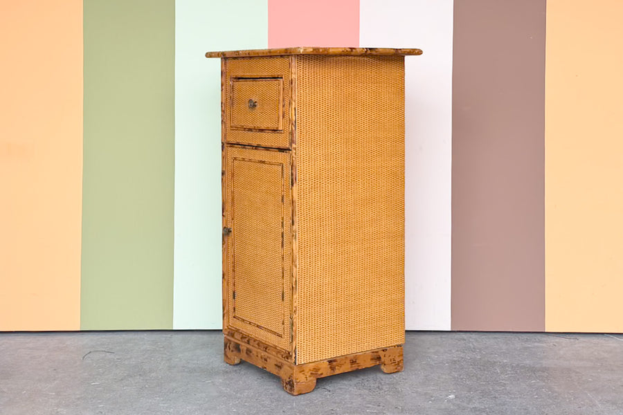 Tortoiseshell Rattan Cabinet