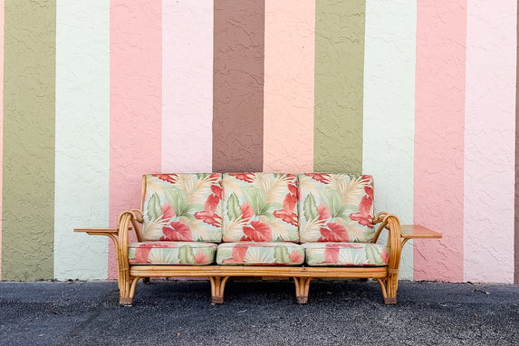 Old Florida Sofa with Side Tables