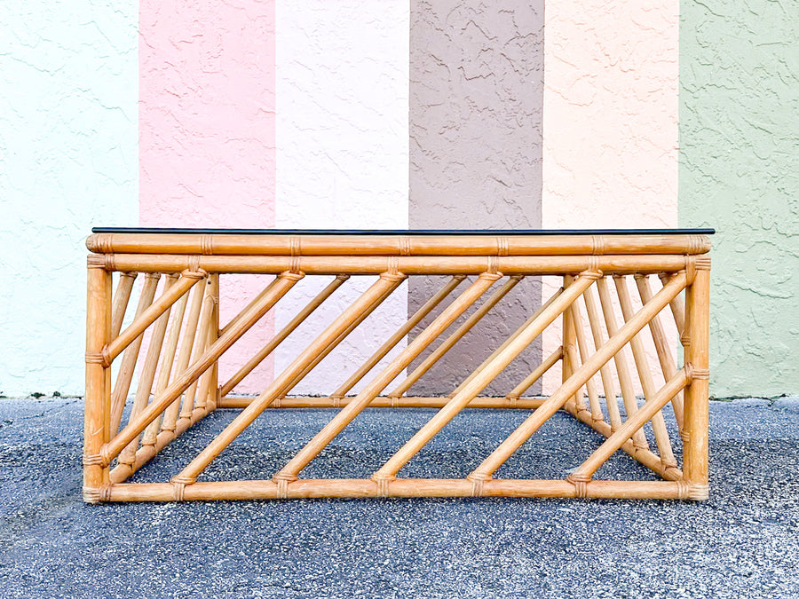 Island Chic Rattan Coffee Table
