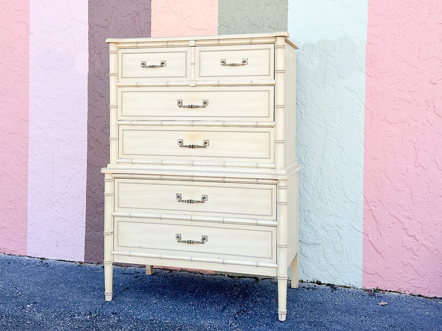 Henry Link Faux Bamboo Tall Chest