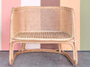 Pair of Rattan and Cane Barrel Chairs