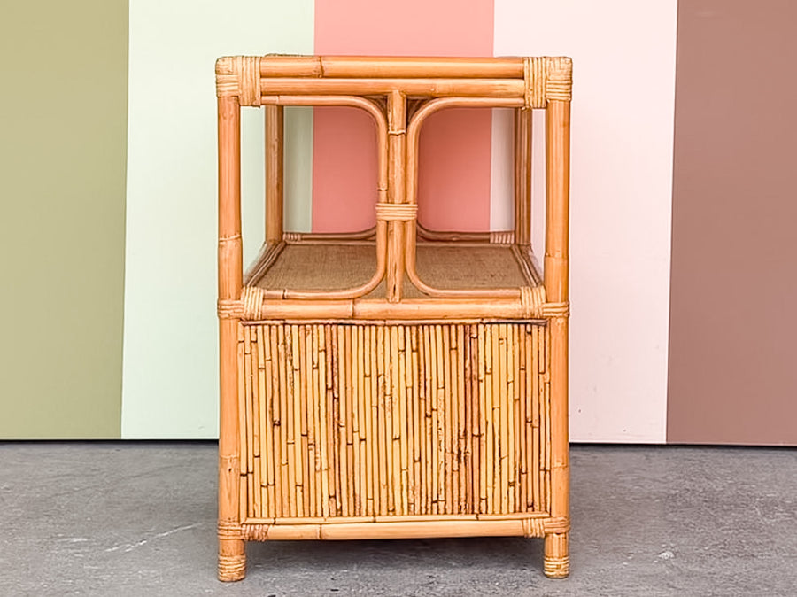 Pencil Reed Rattan Bar