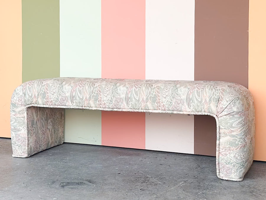 Upholstered Waterfall Bench