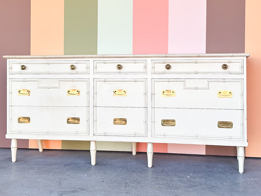 Palm Beach Chic Faux Bamboo Dresser