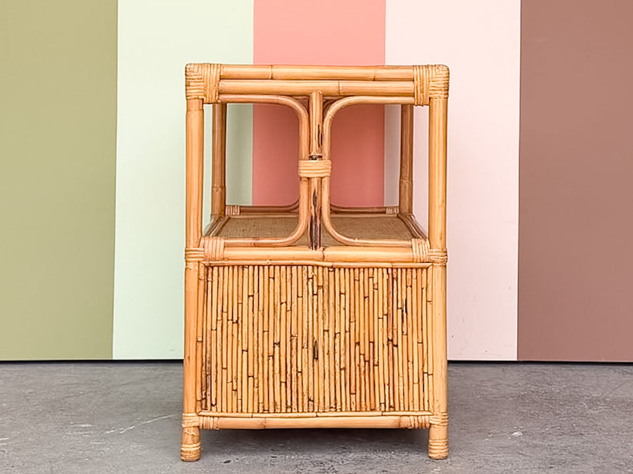 Pencil Reed Rattan Bar