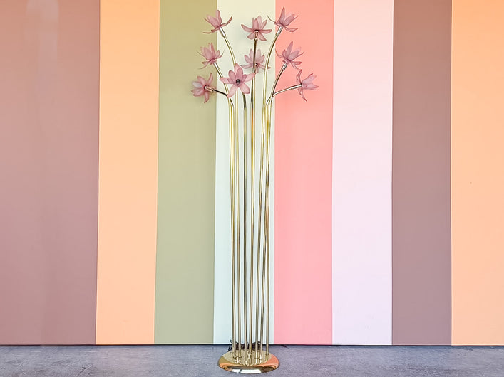Pink Flower Floor Lamp