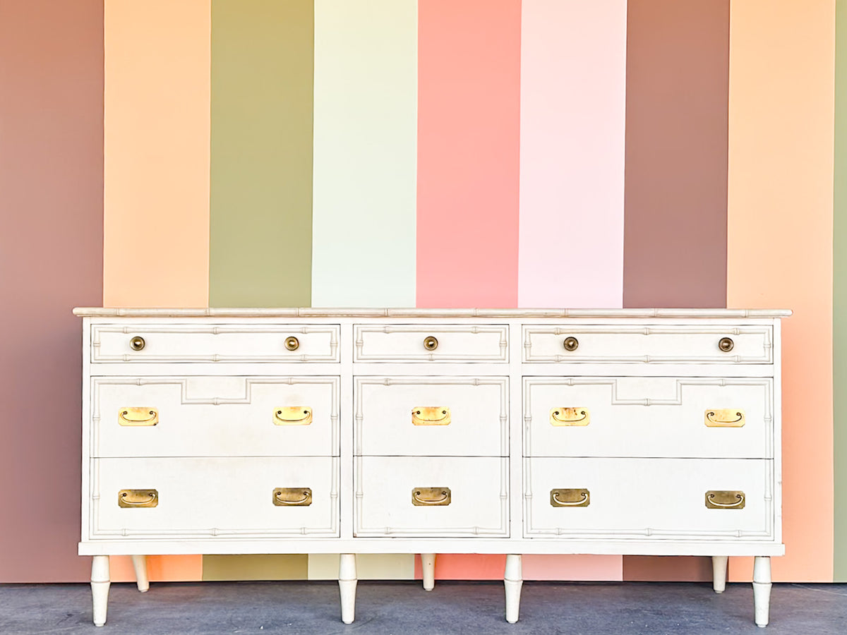 Palm Beach Chic Faux Bamboo Dresser