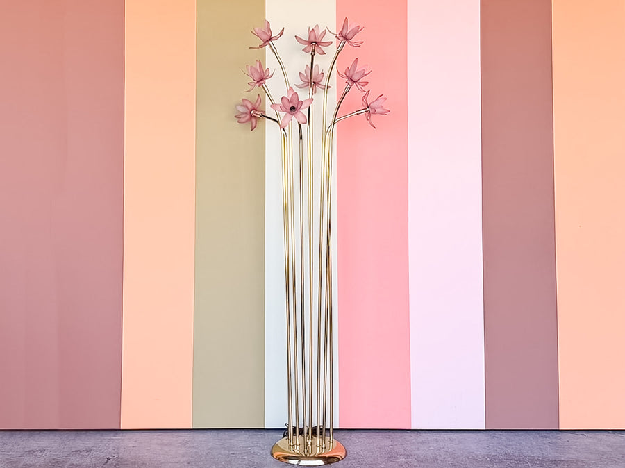 Pink Flower Floor Lamp