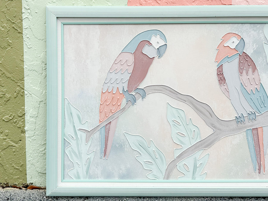 Pretty Pastel Parrot Original Art