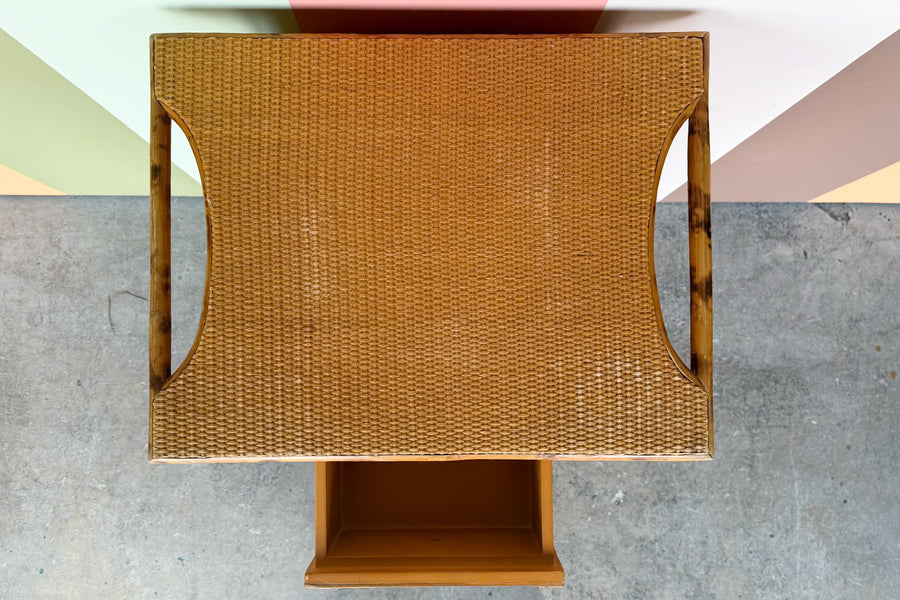 Tortoiseshell Rattan Cabinet