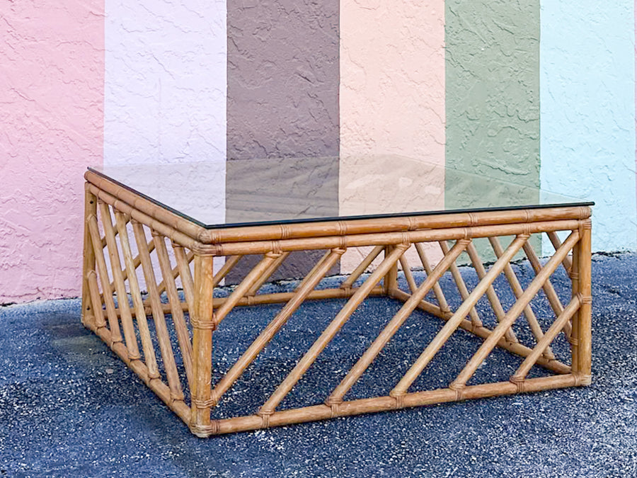 Island Chic Rattan Coffee Table