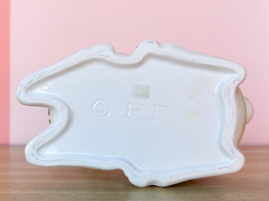 Fitz and Floyd Reindeer Cachepot
