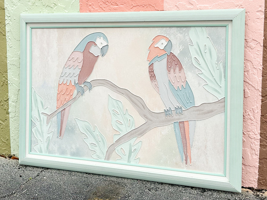 Pretty Pastel Parrot Original Art