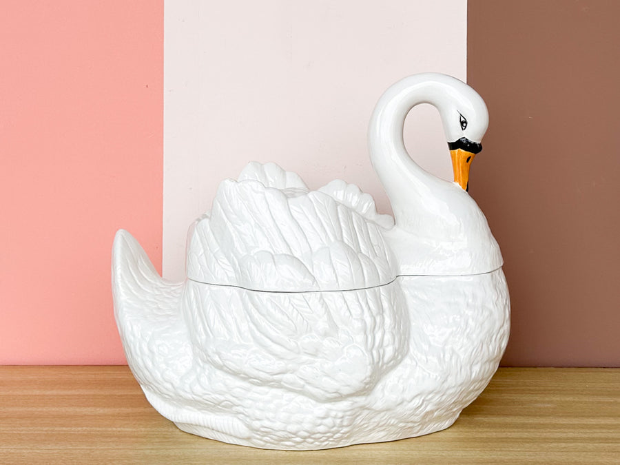 Sweet Swan Cookie Jar
