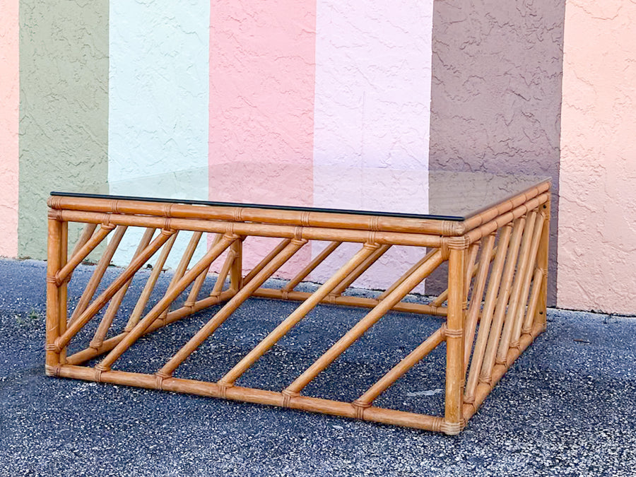 Island Chic Rattan Coffee Table