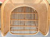 Pair of Rattan and Cane Barrel Chairs
