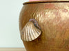 Large Brass Cachepot with Shell Handles