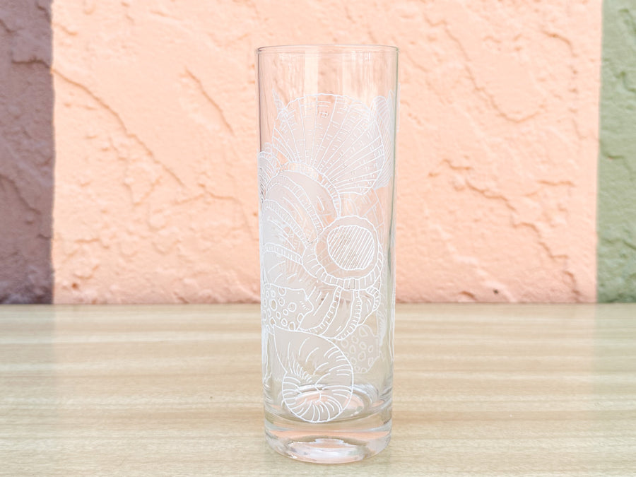 Set of Ten Seashell Glassware