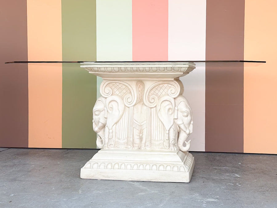 Plaster Elephant Dining Table