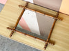 French Wood Faux Bamboo Mirror