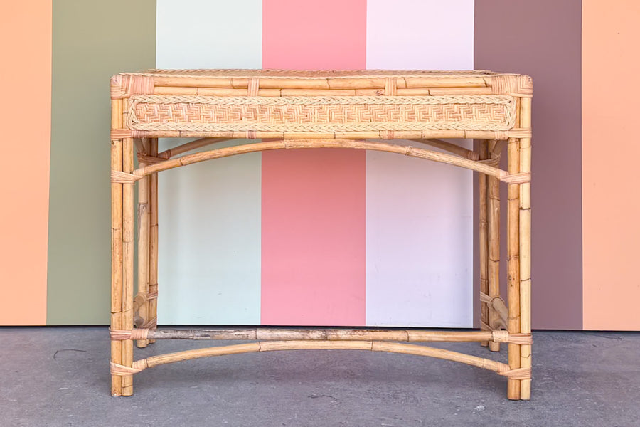Island Style Woven Rattan Desk