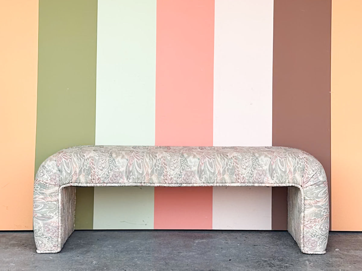 Upholstered Waterfall Bench