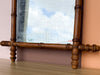 French Wood Faux Bamboo Mirror