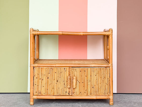 Pencil Reed Rattan Bar