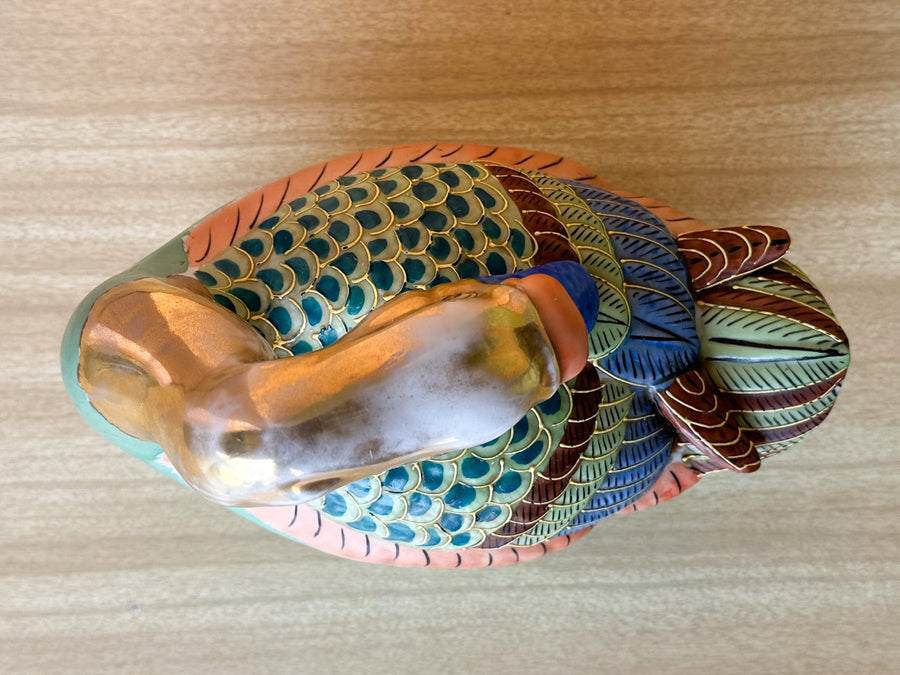 Pair of Colorful Porcelain Ducks