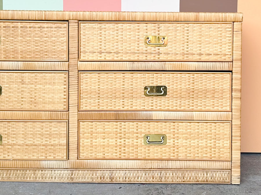 Dixie Rattan Wrapped Dresser