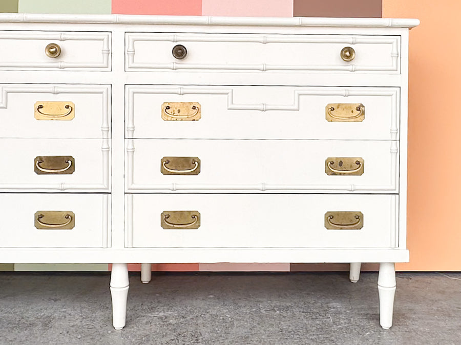 Palm Beach Chic Faux Bamboo Dresser