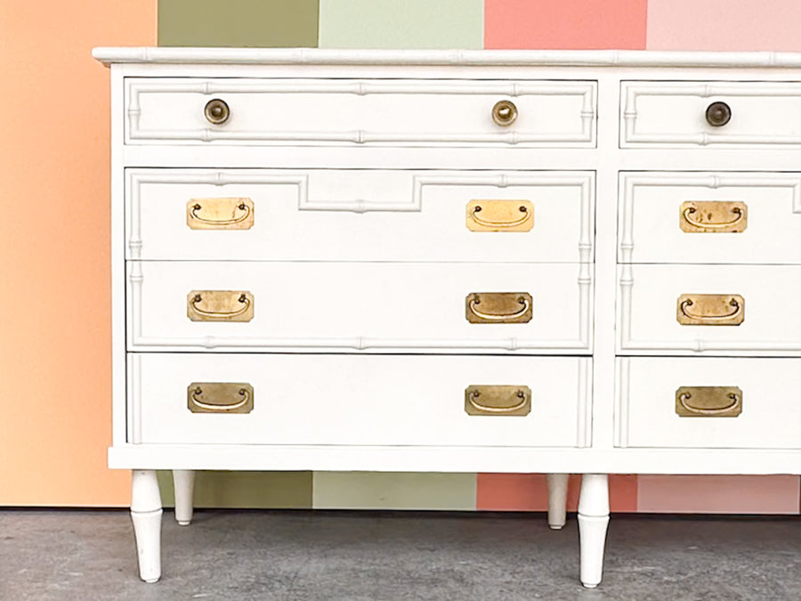 Palm Beach Chic Faux Bamboo Dresser