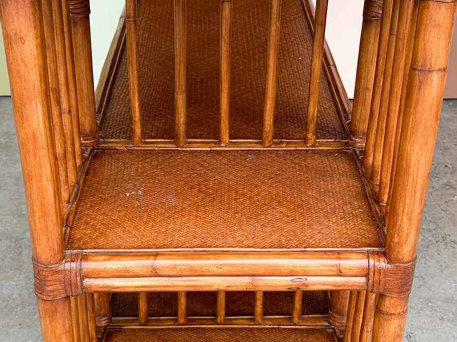 West Indies Style Rattan Console