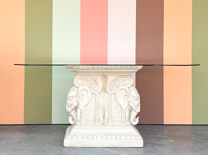 Plaster Elephant Dining Table