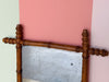 French Wood Faux Bamboo Mirror