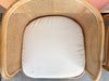 Pair of Rattan and Cane Barrel Chairs