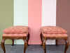 Pair of Coral Drexel Stools