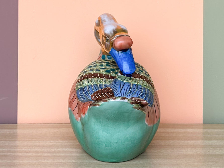 Pair of Colorful Porcelain Ducks