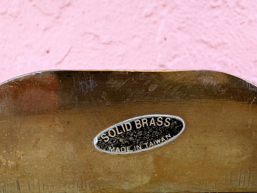 Brass Shell Bookends
