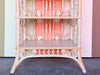 Petite Fiddlehead Wicker Etagere