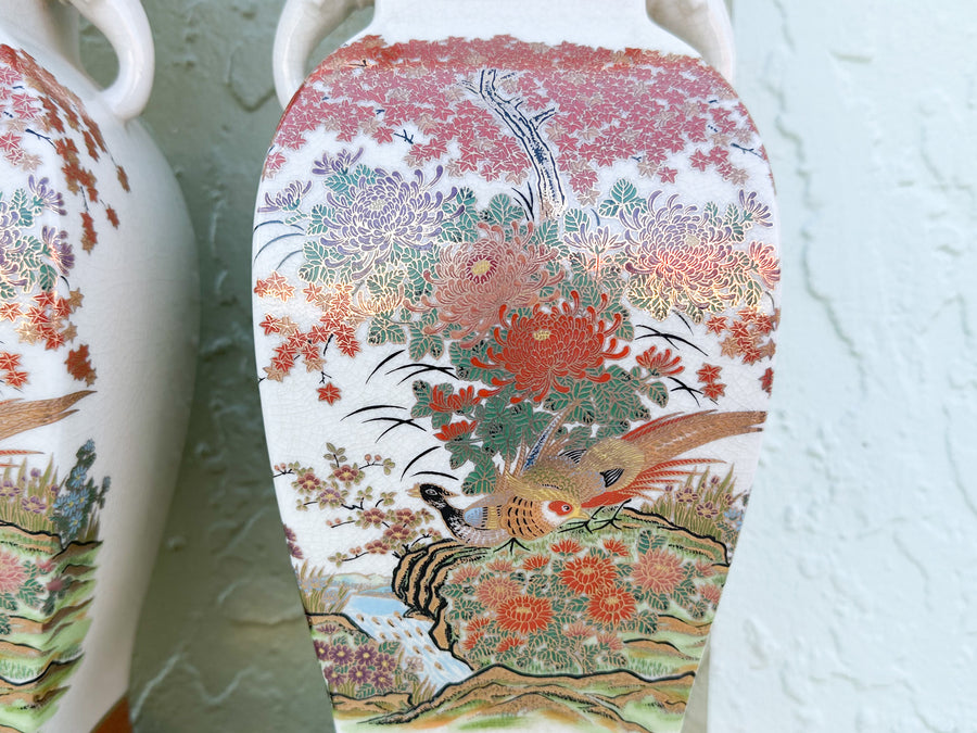 Pair of Chinoiserie Lamps with Elephants