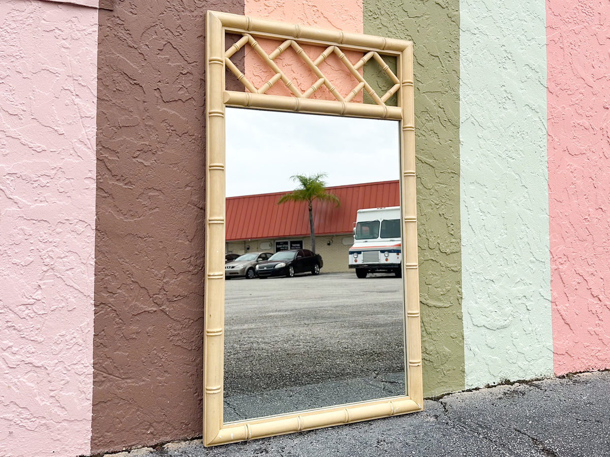 Faux Bamboo Chippendale Mirror