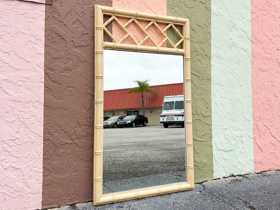 Faux Bamboo Chippendale Mirror