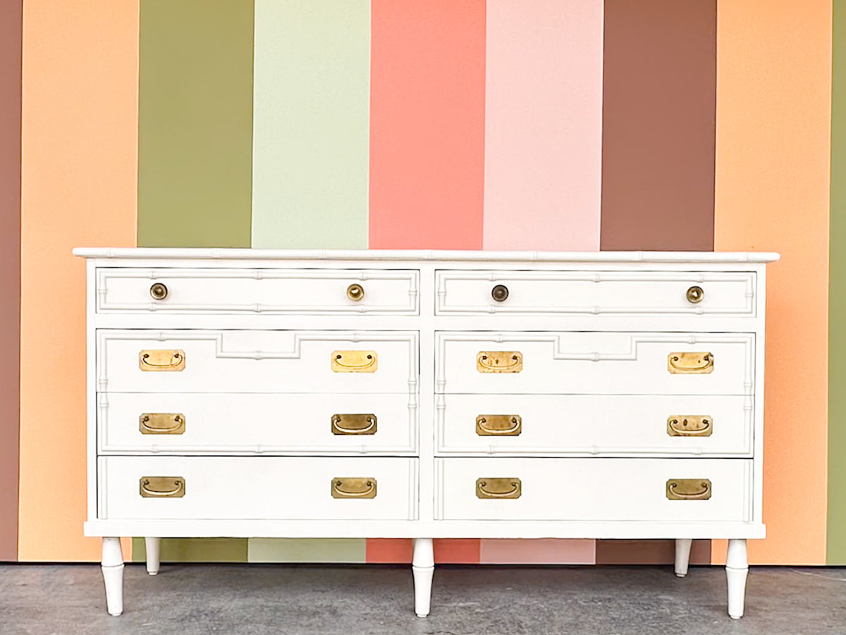 Palm Beach Chic Faux Bamboo Dresser