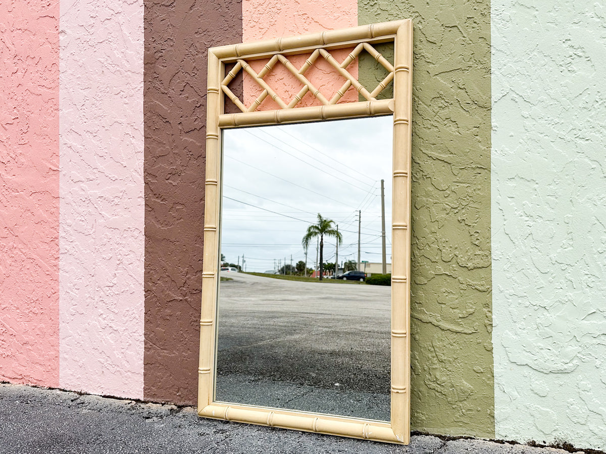 Faux Bamboo Chippendale Mirror