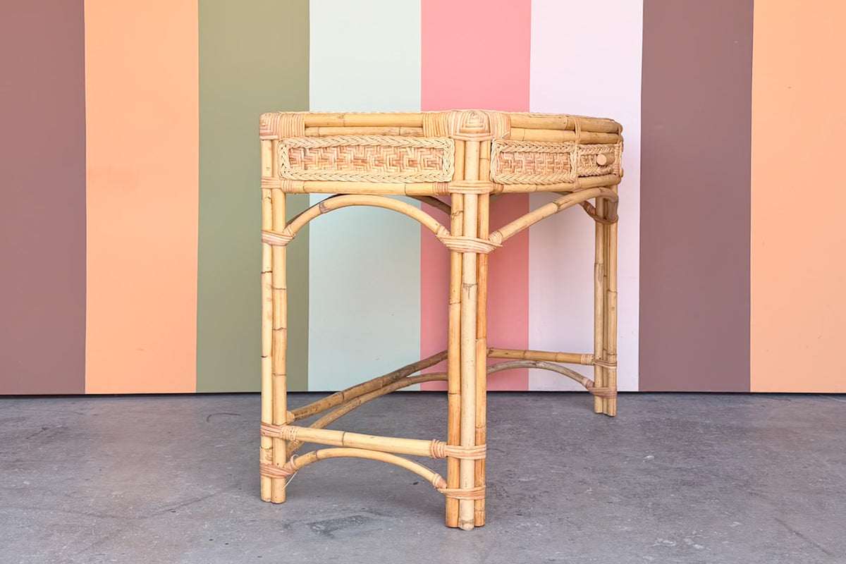 Island Style Woven Rattan Desk