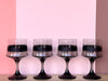 Set of Eight Spooky Wine Goblets